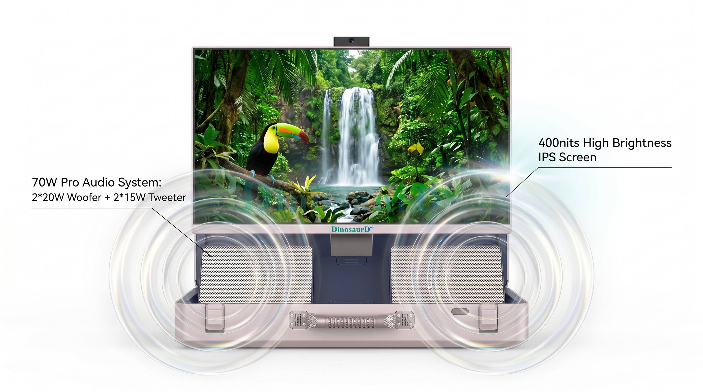 New entertainments Business Use 27-Inch Briefcase Design Tablet PC with Android 14 Wi-Fi Capacitive Touch Screen lcd Portable suitcase TV