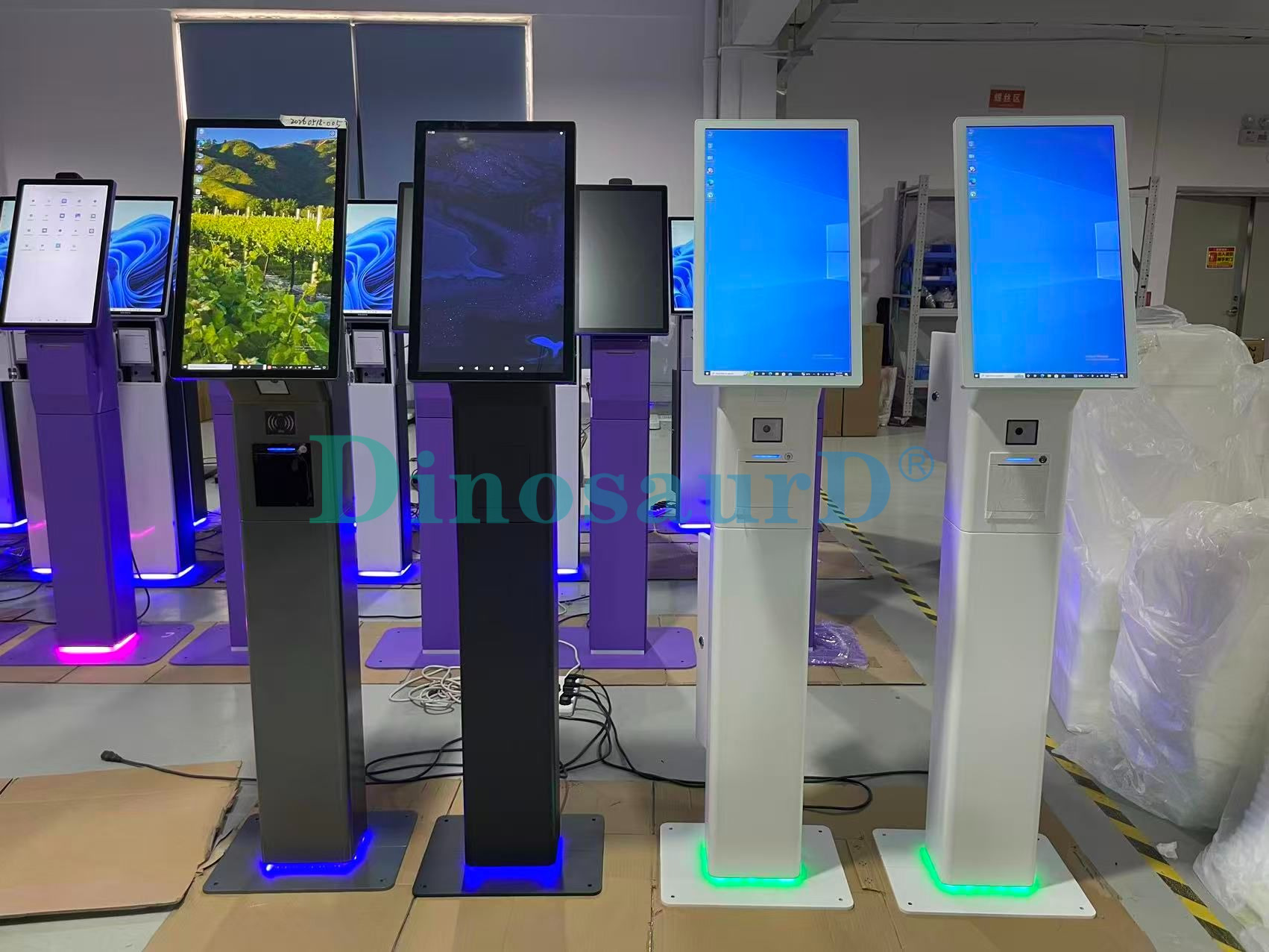 1.5 Inch 1920x1080 Android/Win Self Service kiosk Order Interactive Touch Screen All One Floor Standing Terminal Payment Kiosk