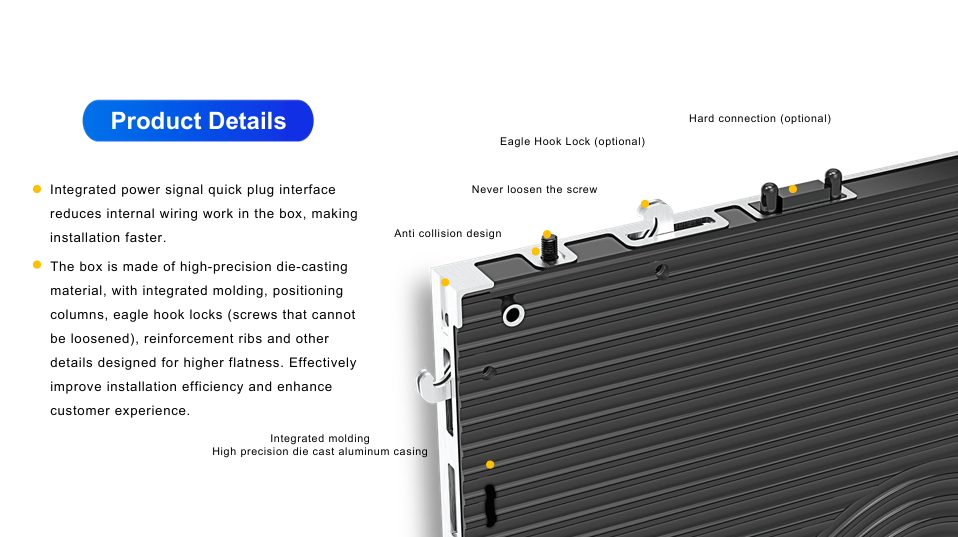 T3-PRO Series LED Display - Product Detail Page Design